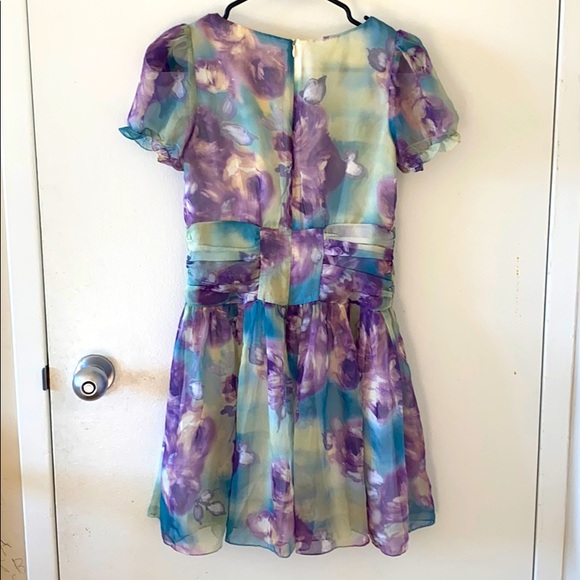 Floral mini dress - Picture 5 of 12